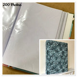 7x5” Large Photo Album / Fabric Covered / 200 Pockets