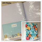 Large Photo Album / Fabric Covered / 6 x 4 Inch Photos / Traditional Style / Self Adhesive / 200 Photos / 300 Photos