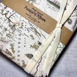 Postcard Album / Fabric Cover / Clear Plastic Pockets / 200 Postcards
