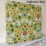 A5 Diary With Pen / Any Year Diary / Fabric Cover / Floral Designs - Little Bun Designs UK