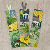 Country Village Bookmarks / Handmade Fabric Bookmarks - Little Bun Designs UK