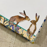 Telephone Pad / Chunky Note Block / Hares and Flowers - Little Bun Designs UK