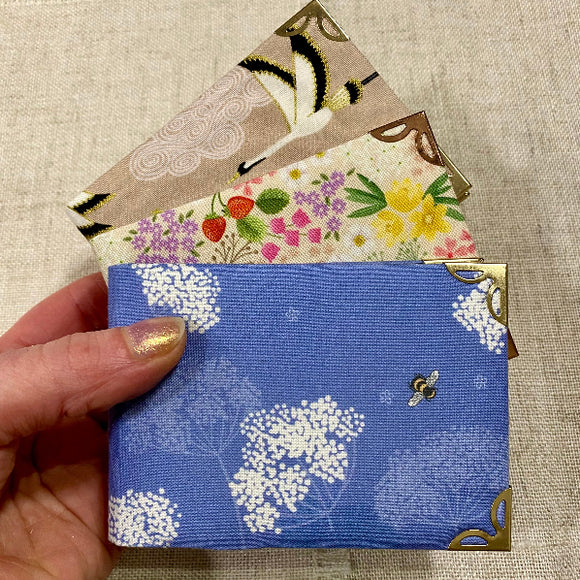 Credit Card Holder / Handmade Card Wallet - Little Bun Designs UK