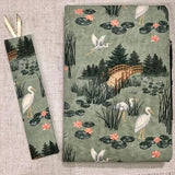 A5 Woodland Notebook / Fabric Bookmarks