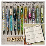 2024 Slim Diary / Planner / Floral Fabric / Week To View