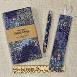 2026 Woodland Diary / Fabric Covered / Slim Planner / Week To View - Little Bun Designs UK