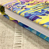 Floral Address & Birthday Book + Pen / Hand Covered Fabric Book - Little Bun Designs UK