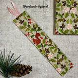 Woodland Bookmarks / Handmade Fabric Bookmark - Little Bun Designs UK