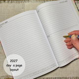 2027 A5 Diary / Week to View / Day a Page / Any Year Diary / Animal Designs - Little Bun Designs UK