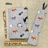 A5 Animal Notebook / Fabric Bookmarks / A5 Diary / Address Book