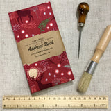 Handmade Address Book / Fabric Cover / Slim Design