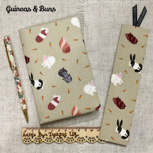 A5 Animal Notebook / Fabric Bookmarks / A5 Diary / Address Book