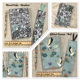 2025 Slim Diary / Fabric Covered Floral Planner / Week To View