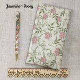 2025 Slim Diary / Fabric Covered Floral Planner / Week To View