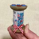 Vintage Sewing Accessories / Handmade Needle Book / Scissor Holder / Tape Measure