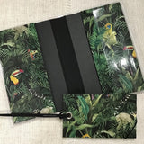 Handmade Travel Wallet & Luggage Tag / Passport Cover / Fabric Passport Holder /