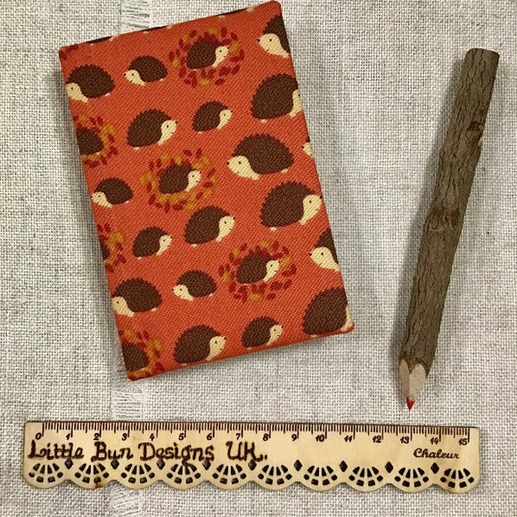💜Pocket Address Book / Small Fabric Notebook / Handmade Bookmark