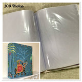 7x5 Photo Album / 100 Photos / Fabric Covered / 7 x 5 Inch Photos