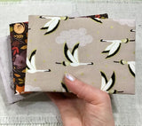 Handmade Plant Paper Notebook / Fabric Covered / Bookbinding
