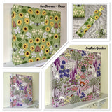 Small Fabric Address Book / Pocket Notebook / Bookmark / Floral Design