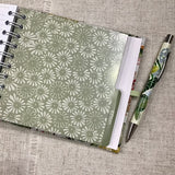 Address & Birthday Book + Pen / Hand Covered Fabric Book / Scottish Design