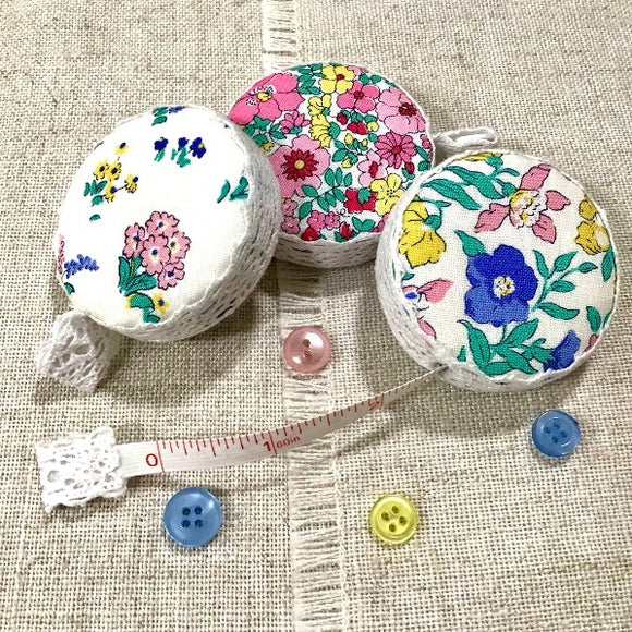 Tailors Tape Measure / Floral Cotton / Haberdashery Gifts
