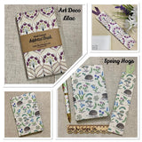Small Fabric Address Book / Pocket Notebook / Bookmark / Floral Design