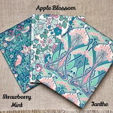 Handmade Address Book / Slim Fabric Covered Address Book