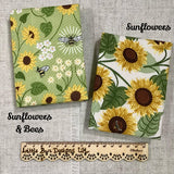 2025 Slim Diary / Fabric Covered Floral Planner / Week To View