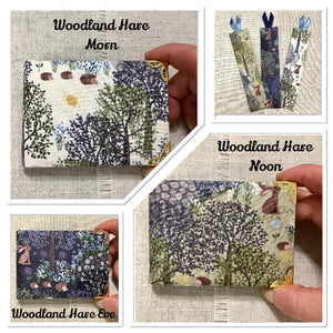 2026 Woodland Diary / Fabric Covered / Slim Planner / Week To View - Little Bun Designs UK