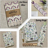 2025 Slim Diary / Fabric Covered Floral Planner / Week To View