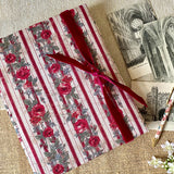 Postcard Album / Fabric Cover / Clear Plastic Pockets / 200 Postcards