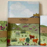 A4 Fabric Notebook / Scottish Glen / Floral / Woodland