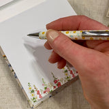 Wildflower Memo Pad / Chunky Note Block / Telephone Pad