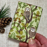 Pocket Address Book / Small Fabric Notebook / Bookmark / Countryside Design