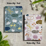 Pocket Address Book / Small Fabric Notebook / Handmade Bookmark