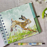 Address & Birthday Book + Pen / Rabbit Fabric / Bunnies