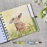 Address & Birthday Book + Pen / Rabbit Fabric / Bunnies