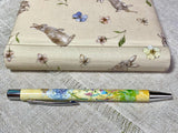 Address & Birthday Book + Pen / Rabbit Fabric / Bunnies