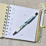 Address & Birthday Book + Pen / Hand Covered Fabric Book / Botanicals