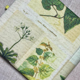 Address & Birthday Book + Pen / Hand Covered Fabric Book / Botanicals