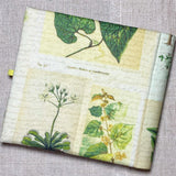 Address & Birthday Book + Pen / Hand Covered Fabric Book / Botanicals