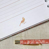 Address & Birthday Book / Hand Covered Fabric Book / Strawberry Thief Design