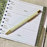 Address & Birthday Book + Pen / Strawberry Thief Fabric Book
