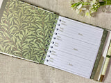 Address & Birthday Book + Pen / Strawberry Thief Fabric Book