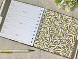 Address & Birthday Book + Pen / Strawberry Thief Fabric Book