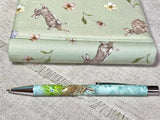Address & Birthday Book + Pen / Rabbit Fabric / Bunnies