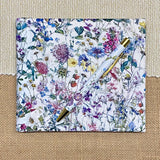 Address & Birthday Book + Pen / Hand Covered Fabric Book / Meadow Design