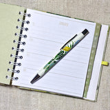 Address & Birthday Book + Pen / Hand Covered Fabric Book / Botanicals