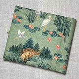 Address & Birthday Book + Pen / Hand Covered Fabric Book / Rainforest